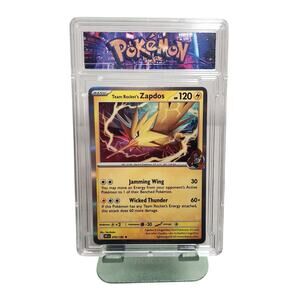 Pokemon Team Rocket's Zapdos 070/182 Destined Rivals Holo Custom Display Case